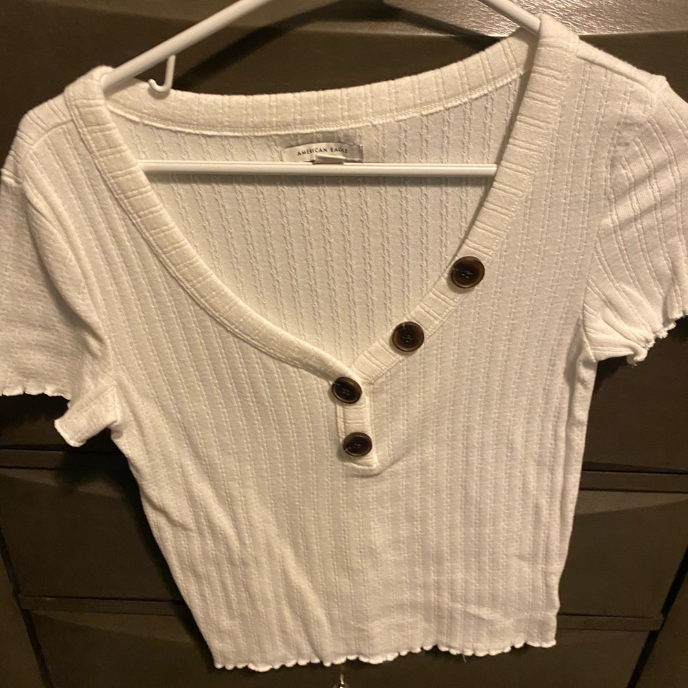 One American Eagle White Top, One hollister
